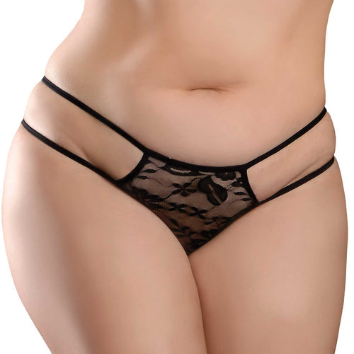 (D) HOOKUP PANTIES CROTCHLESS PLEASURE PEARLS XL-XXL - PD482823