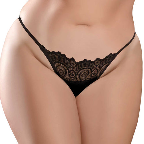 (D) HOOKUP PANTIES LACE PEEK-A XL-XXL - PD483623
