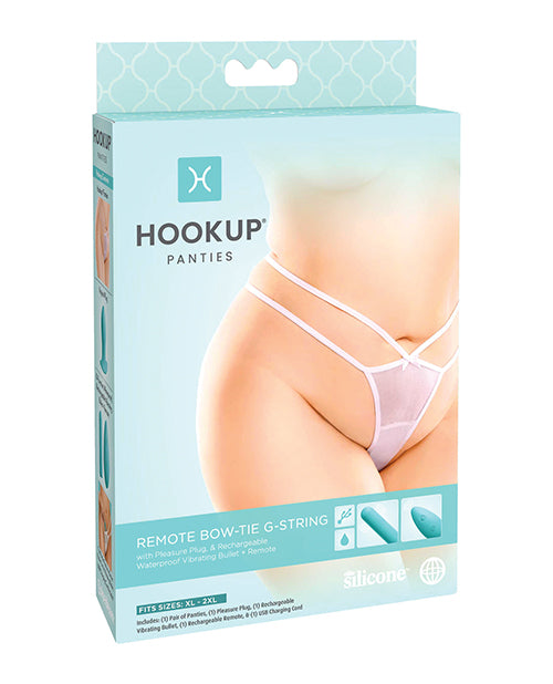 (D) HOOKUP PANTIES BOW TIE G-STRING XL-XXL - PD483819