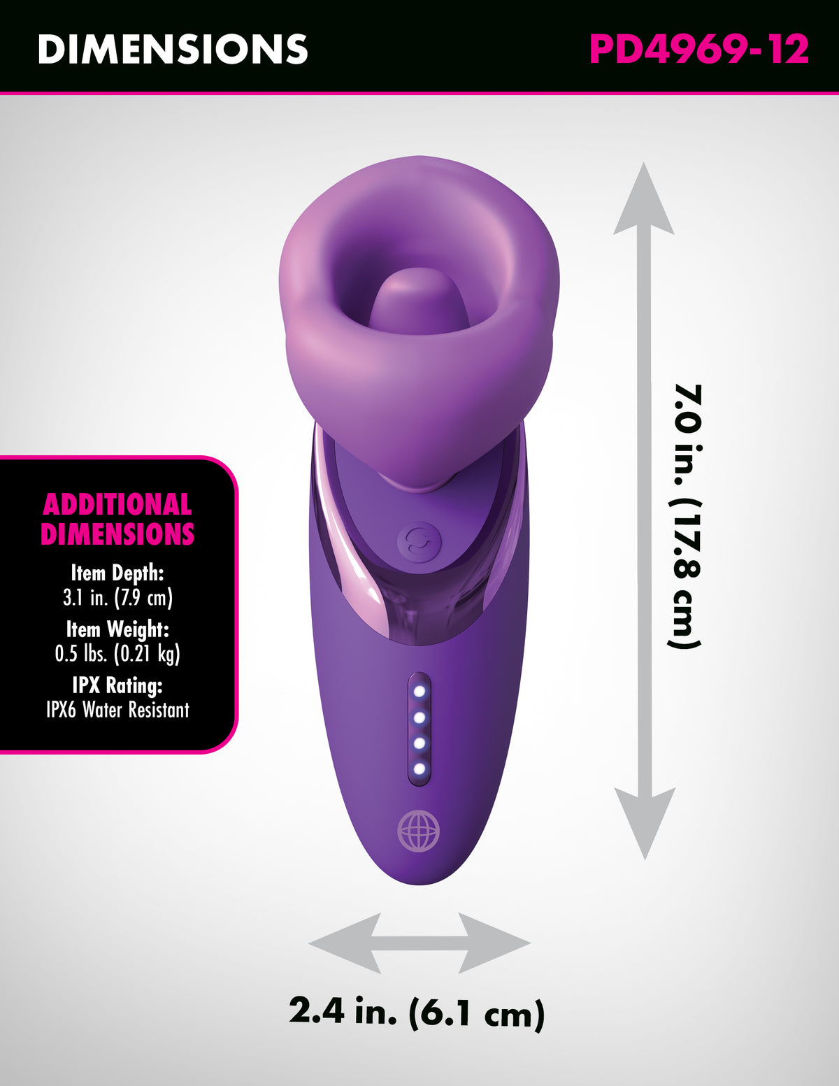 FANTASY FOR HER PLEASURE SUCKER - PURPLE - PD496912