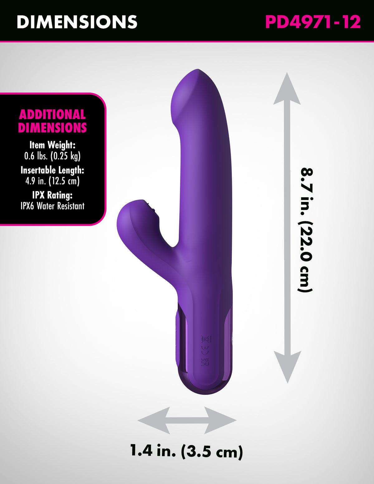 FANTASY FOR HER SUPER SONIX THRUSTER - PURPLE - PD497112