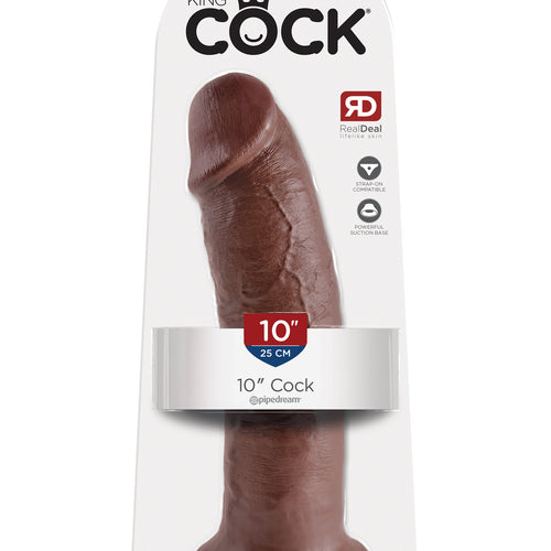 KING COCK 10 IN COCK BROWN - PD550529