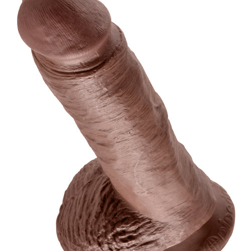 KING COCK 8 IN COCK W/BALLS BROWN - PD550729