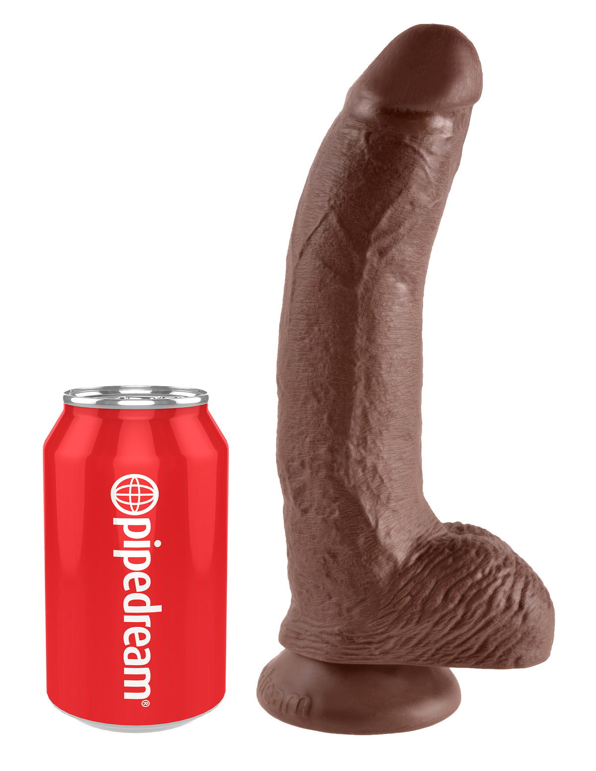 KING COCK 9 IN COCK W/BALLS BROWN - PD550829