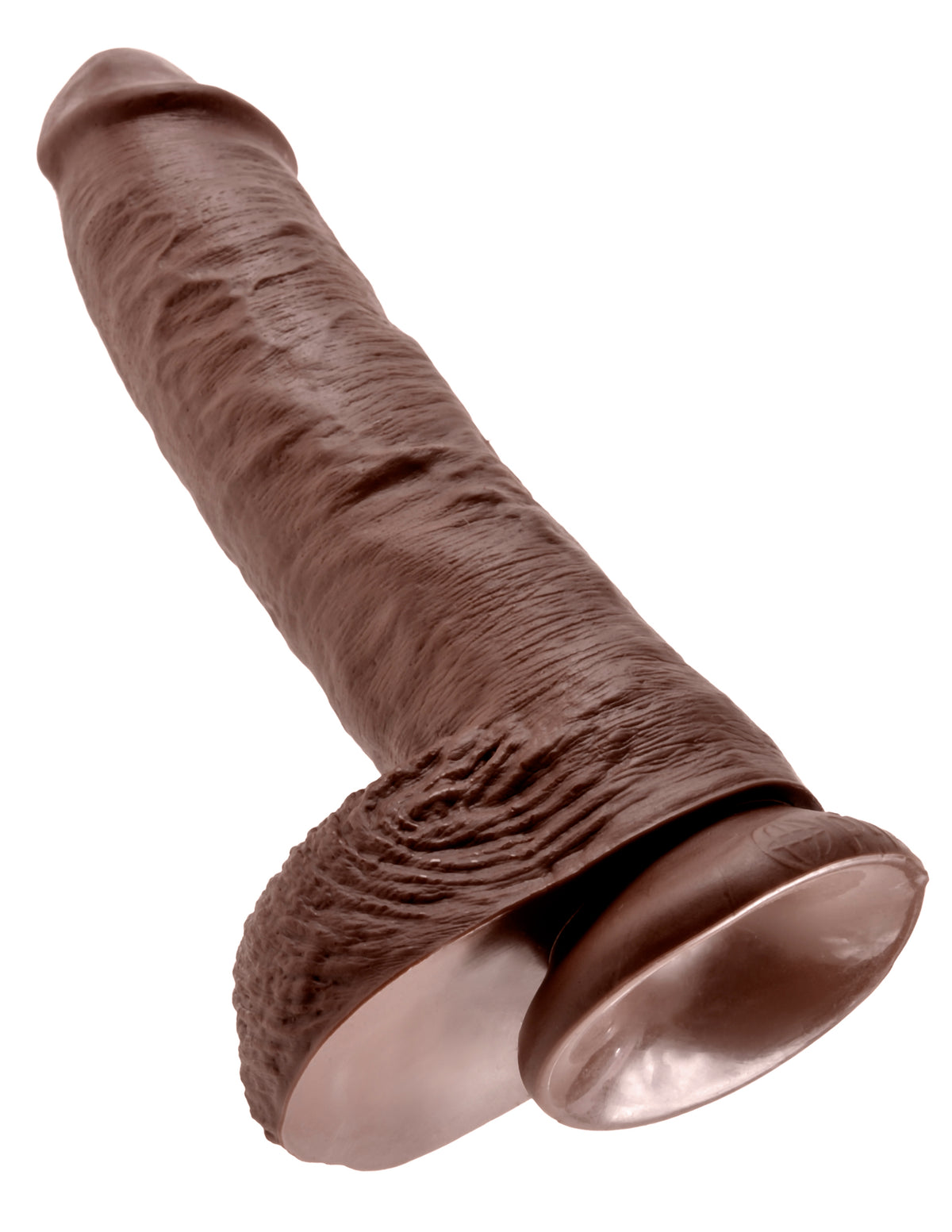 KING COCK 10 IN COCK W/BALLS BROWN - PD550929