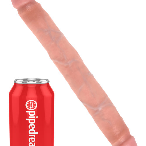 KING COCK 12 IN SLIM DOUBLE DILDO FLESH - PD551621