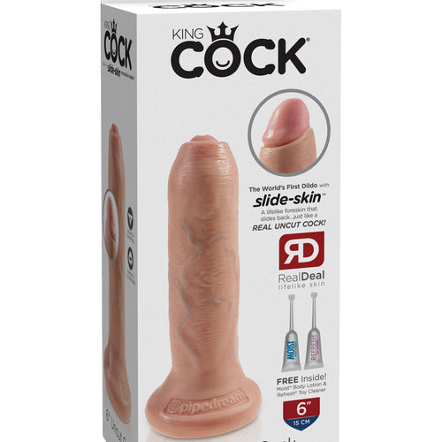 KING COCK 6 IN UNCUT LIGHT - PD556021