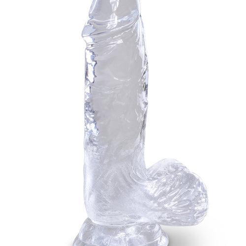 KING COCK CLEAR 5 IN COCK W/ BALLS - PD575120