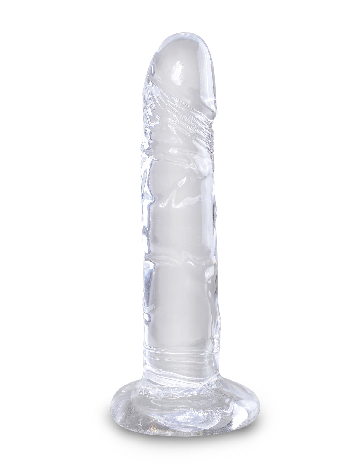 KING COCK CLEAR 6 IN COCK W/O BALLS - PD575320