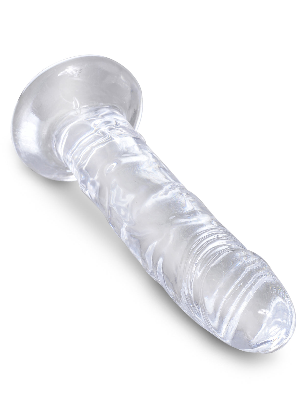KING COCK CLEAR 6 IN COCK W/O BALLS - PD575320