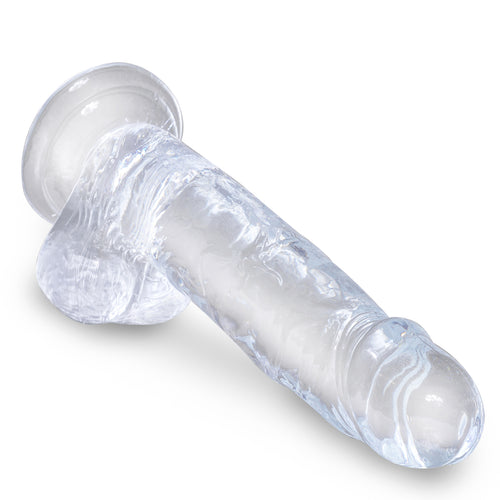 KING COCK CLEAR 7 IN COCK W/ BALLS - PD575420
