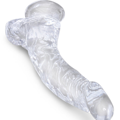 KING COCK CLEAR 7.5 IN COCK W/ BALLS - PD575520