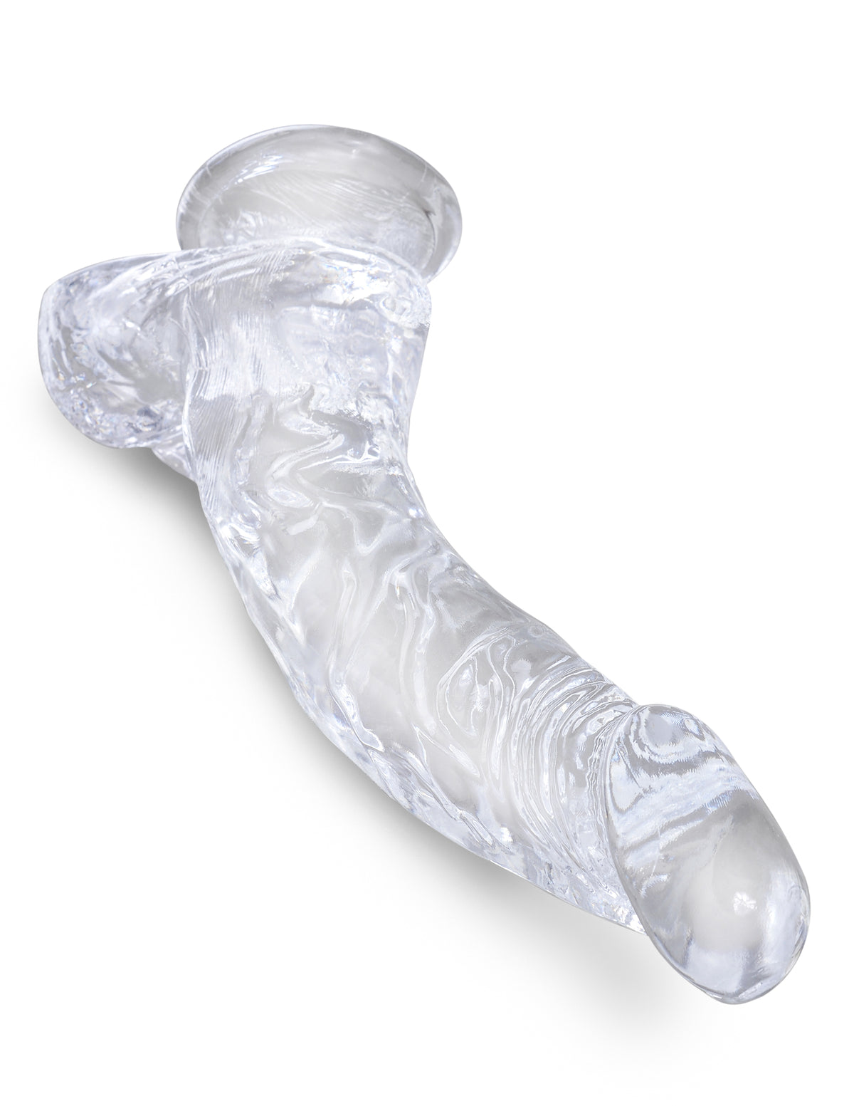 KING COCK CLEAR 7.5 IN COCK W/ BALLS - PD575520