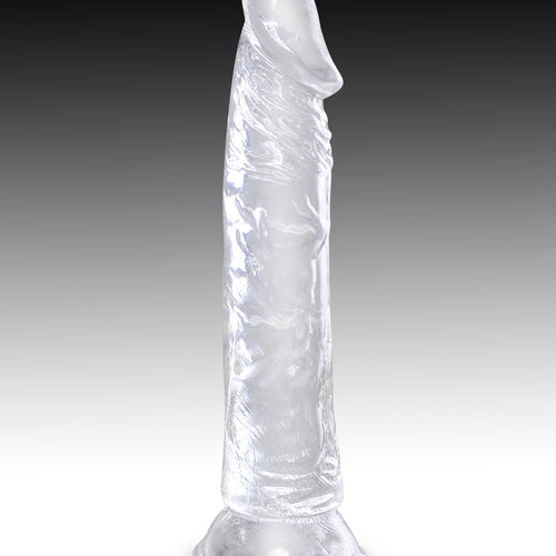 KING COCK CLEAR 8 IN COCK W/O BALLS - PD575720