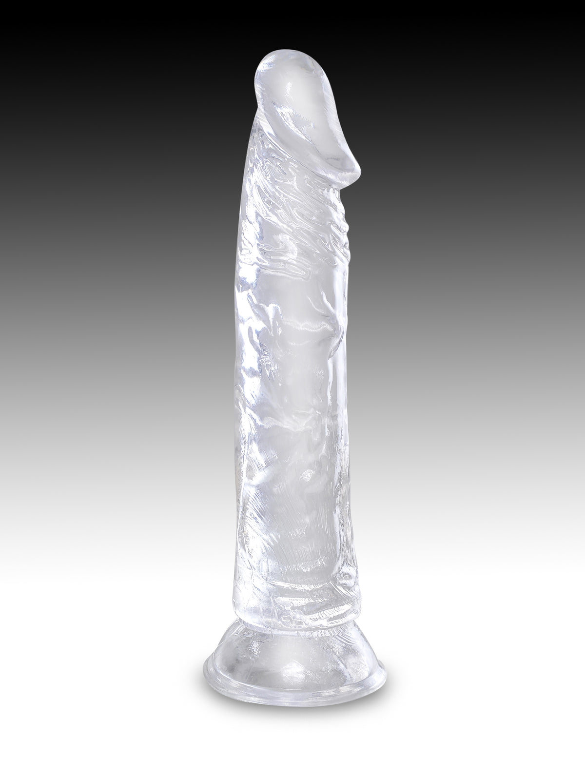 KING COCK CLEAR 8 IN COCK W/O BALLS - PD575720