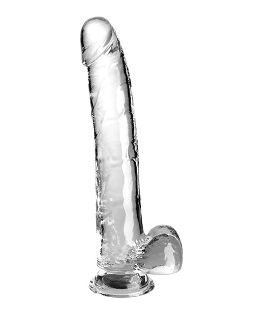 KING COCK CLEAR 11IN W/ BALLS - PD575920