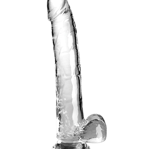 KING COCK CLEAR 11IN W/ BALLS - PD575920