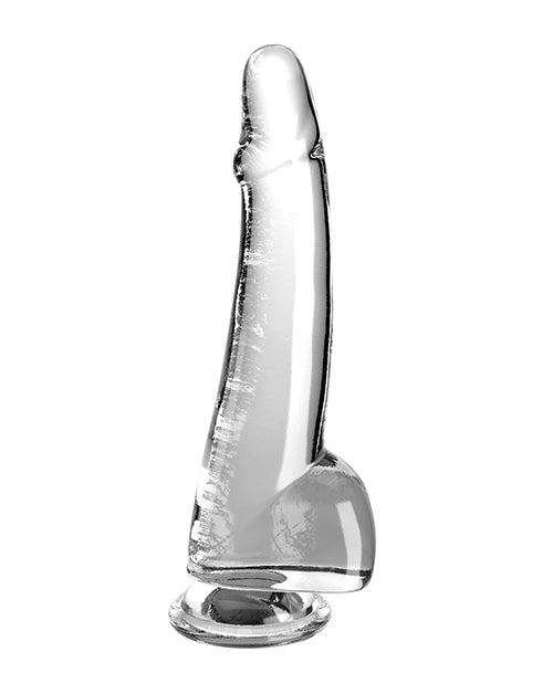 KING COCK CLEAR 10IN W/ BALLS - PD576120