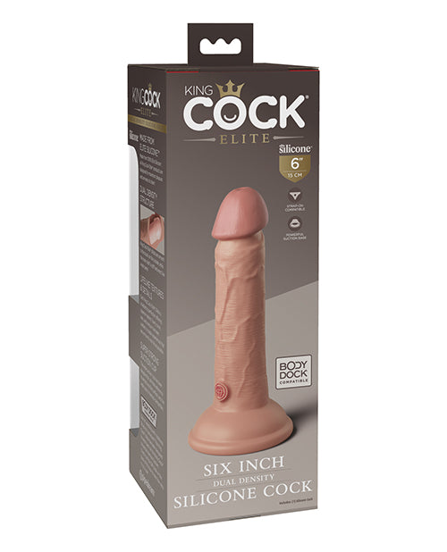 KING COCK ELITE 6 IN DUAL DENSITY LIGHT - PD577021
