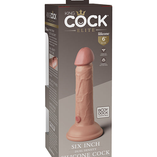 KING COCK ELITE 6 IN DUAL DENSITY LIGHT - PD577021