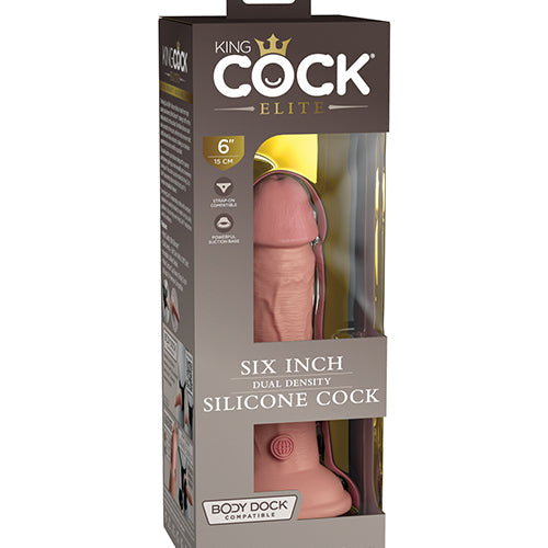 KING COCK ELITE 6 IN DUAL DENSITY LIGHT - PD577021