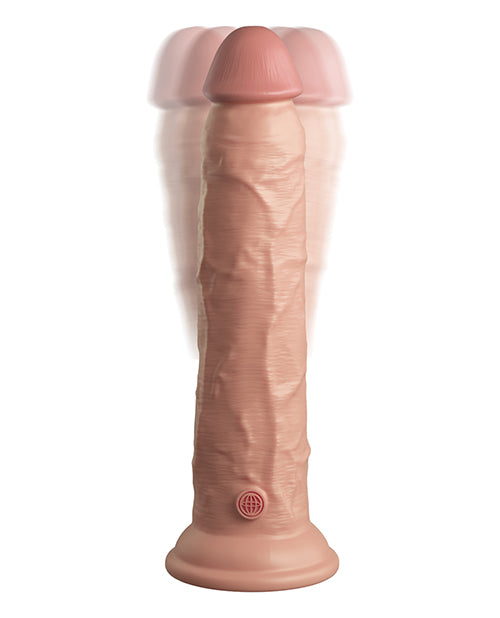 KING COCK ELITE 9 IN VIBRATING DUAL DENSITY LIGHT - PD577921