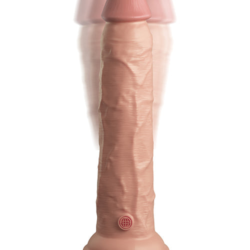 KING COCK ELITE 9 IN VIBRATING DUAL DENSITY LIGHT - PD577921
