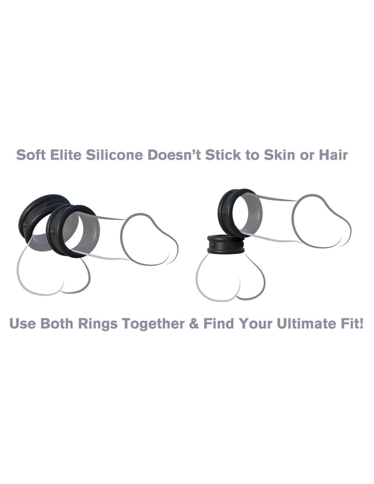 FANTASY C-RINGZ MAX WIDTH SILICONE RINGS - PD590523
