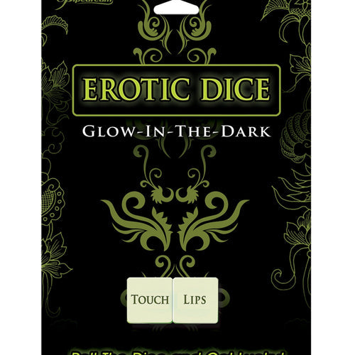 GLOW IN THE DARK EROTIC DICE - PD801801