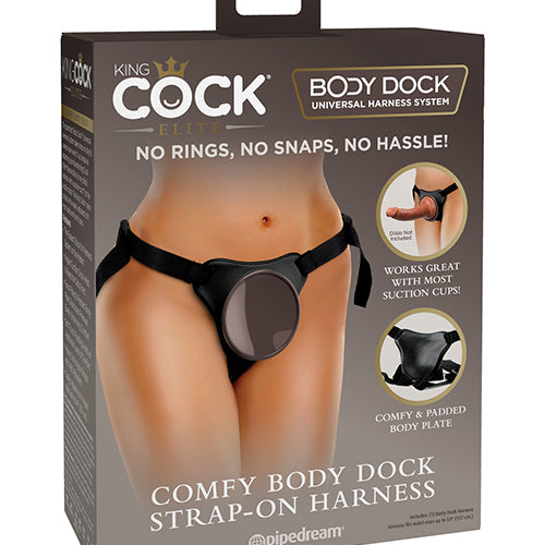 KING COCK ELITE COMFY BODY DOCK STRAP ON HARNESS - PDBD10229