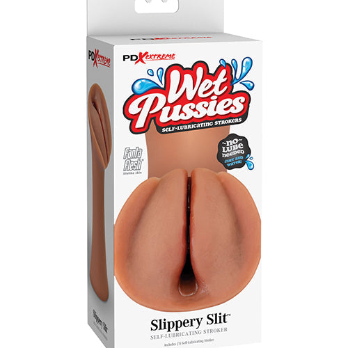 PDX EXTREME WET PUSSIES SLIPPERY SLIT TAN - PDRD43922