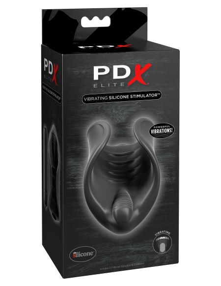 PDX ELITE VIBRATING SILICONE STIMULATOR - PDRD500