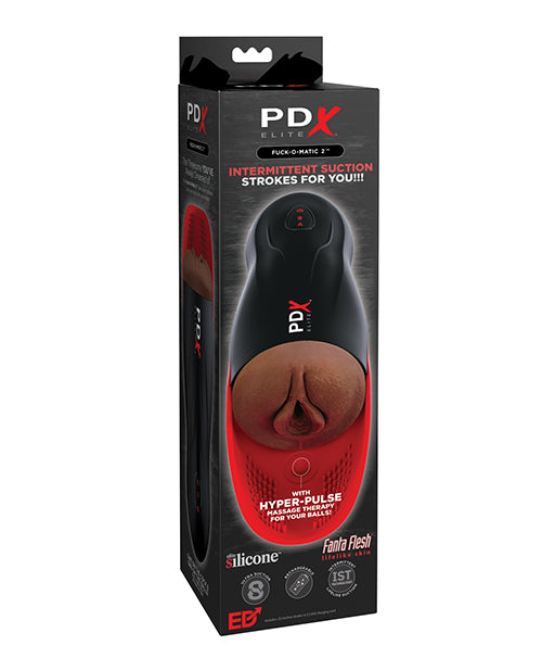 PDX FUCK-O-MATIC W/ HYPER PULSE BROWN - PDRD54329