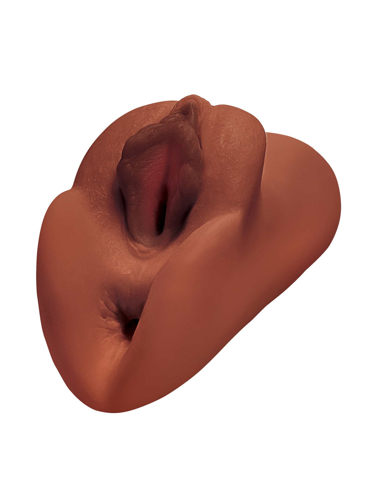 PDX PLUS PERFECT PUSSY DOUBLE STROKER BROWN - PDRD60629