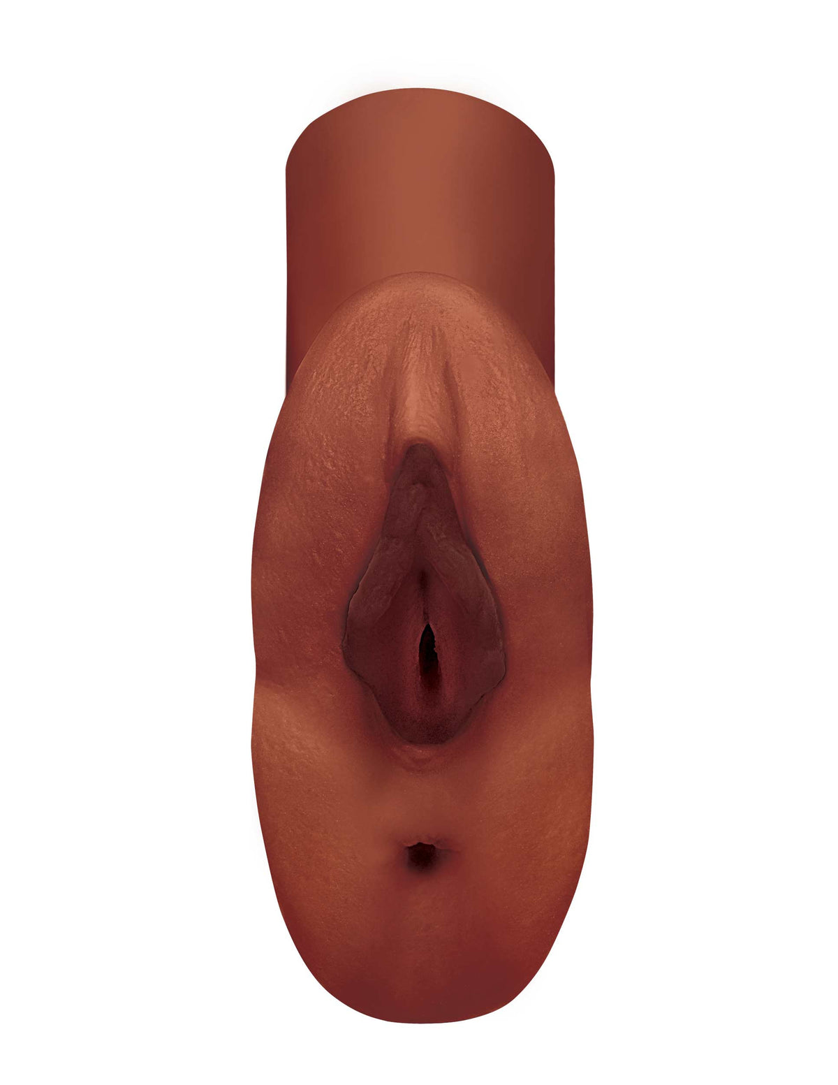 PDX PLUS PERFECT PUSSY DOUBLE STROKER BROWN - PDRD60629