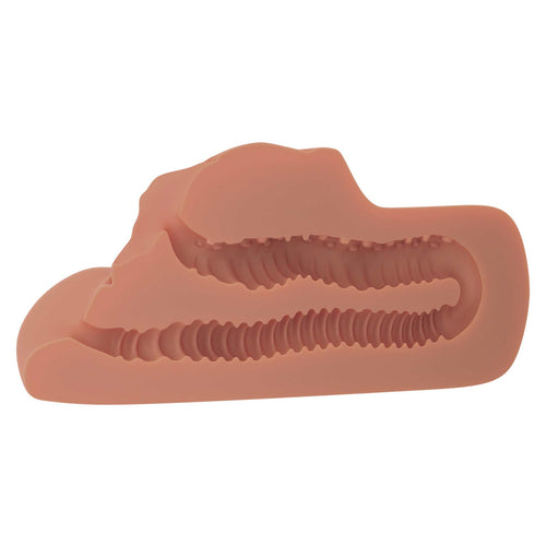 PDX PLUS PERFECT PUSSY DOUBLE STROKER TAN - PDRD60722