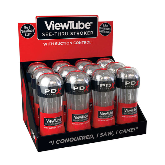 PDX Elite ViewTube See-Thru Stroker-Pinkfoxxx