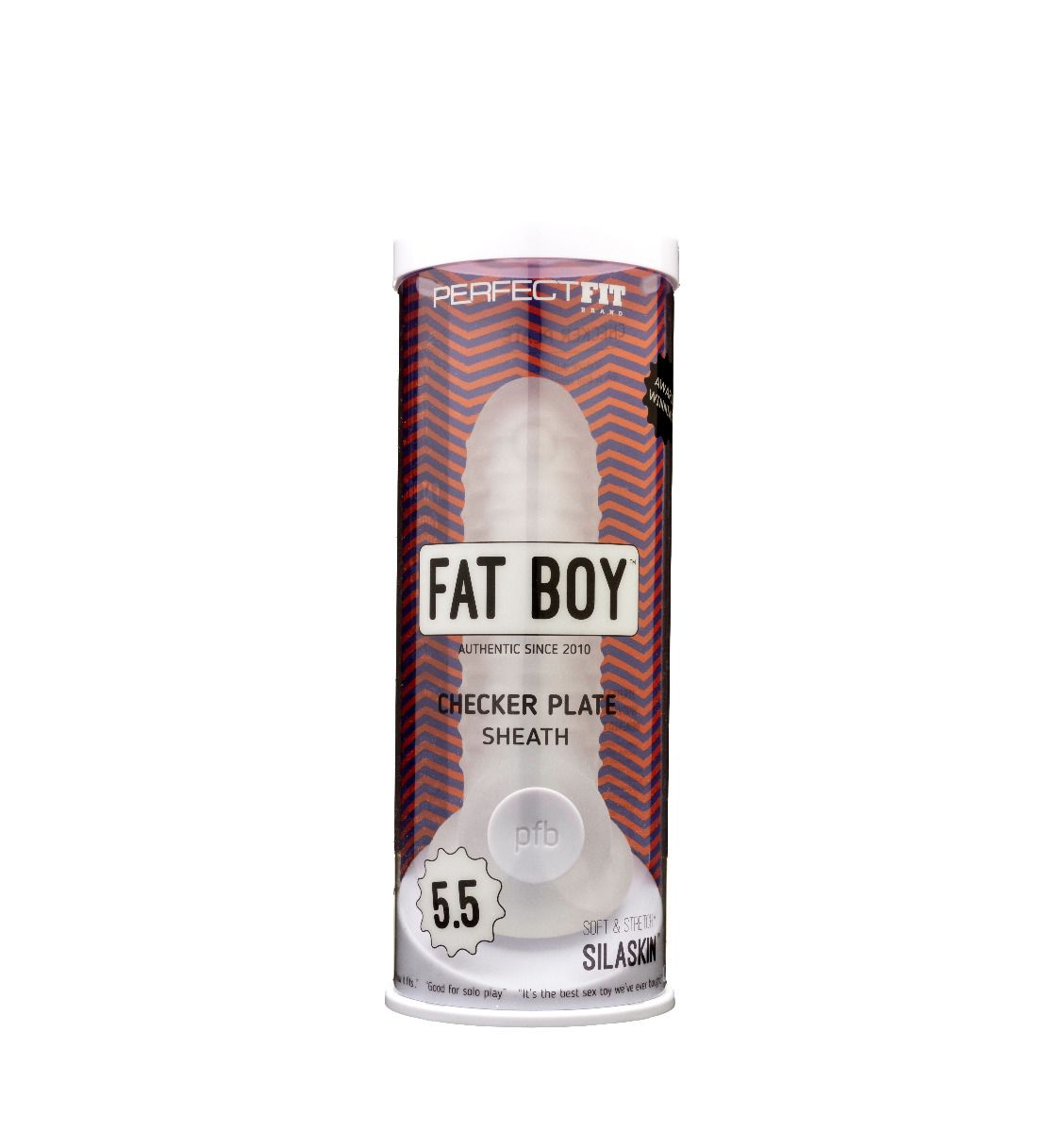 PERFECT FIT FAT BOY CHECKER BOX SHEATH 5.5IN CLEAR - PERCS20C