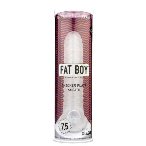 PERFECT FIT FAT BOY CHECKER BOX SHEATH 7.5IN CLEAR - PERCS22C