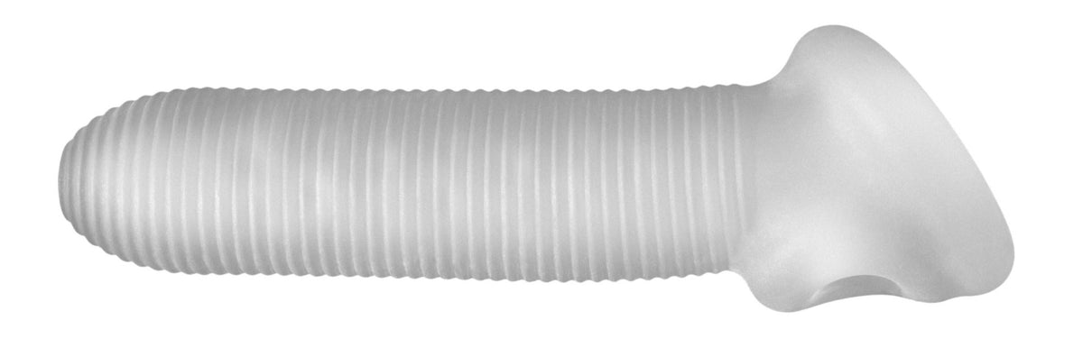 PERFECT FIT FAT BOY MICRO RIBBED SHEATH 6.5IN CLEAR - PERCS26C