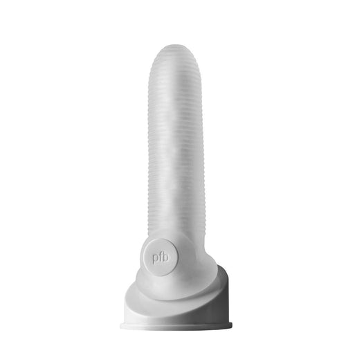 PERFECT FIT FAT BOY MICRO RIBBED SHEATH 6.5IN CLEAR - PERCS26C