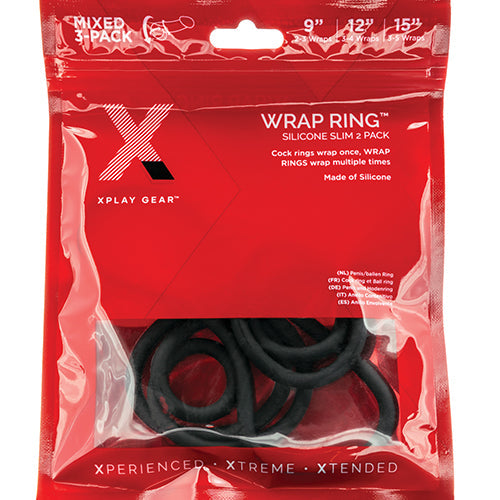 XPLAY 3 PK SILICONE SLIM WRAP RING (9 12 15) - PERXP09B