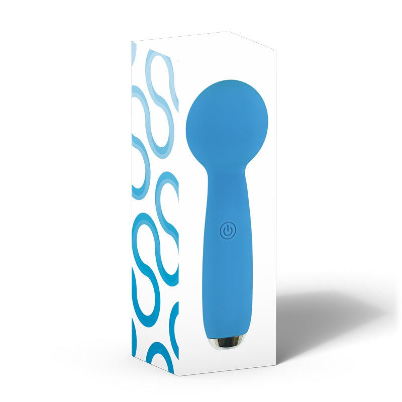 PETITES LIL EXCLAIM MINI WAND VIBRATOR BLUE - FRPET009026
