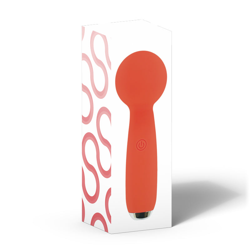 PETITES LIL EXCLAIM MINI WAND VIBRATOR ORANGE - FRPET009029
