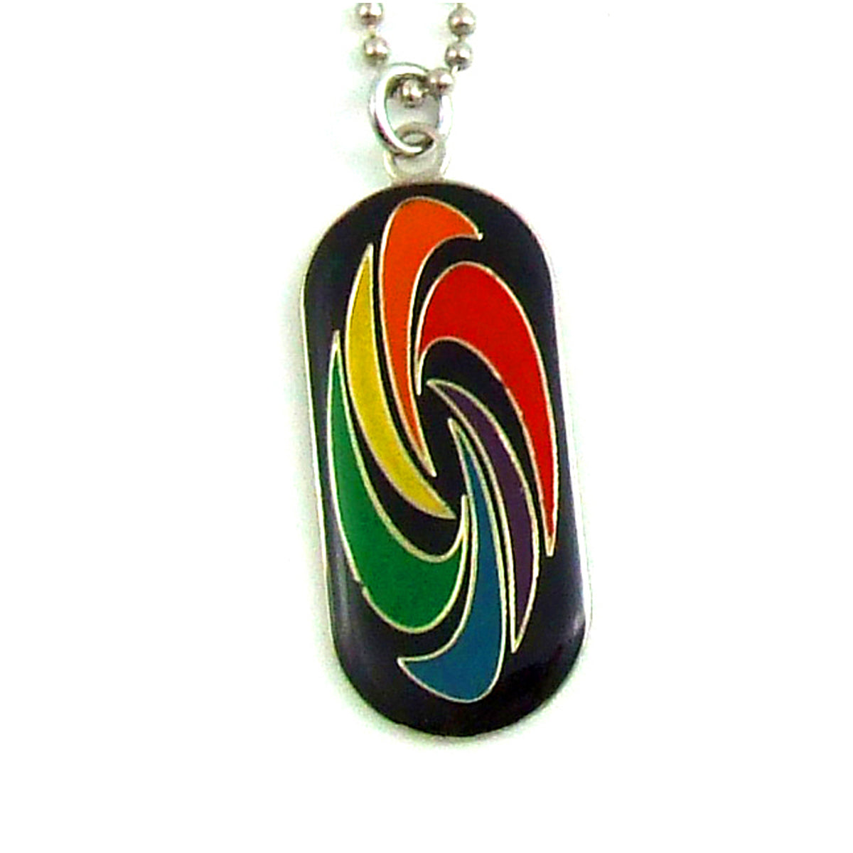 GAYSENTIALS SWIRL I.D. TAG NECKLACE - PHSGS204