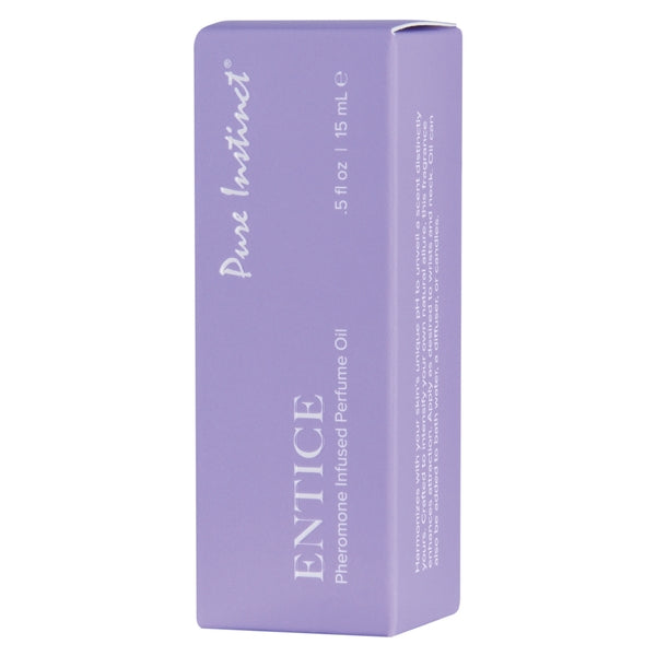 PURE INSTINCT PHEROMONE INFUSED PERFUME OIL EAU DE PARFUM ENTICE .5FL OZ/15ML