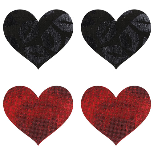 PASTIES STOLEN KISSES HEARTS (PEEKABOOS) - XGPK003H