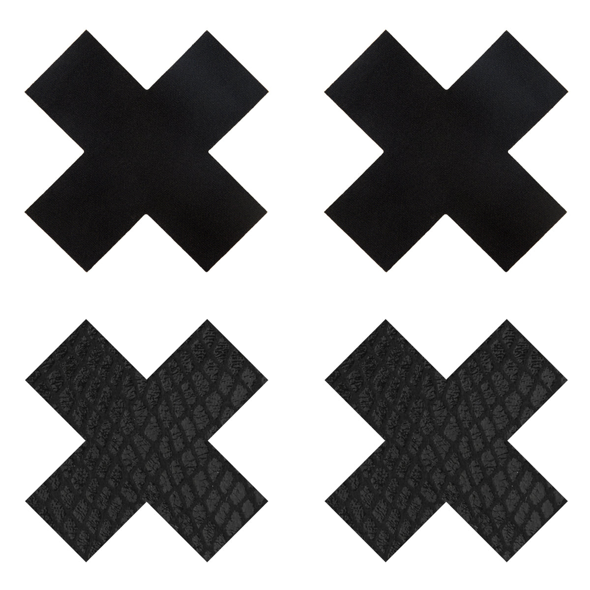 PASTIES CLASSIC BLACK X (PEEKABOOS) - XGPK022X