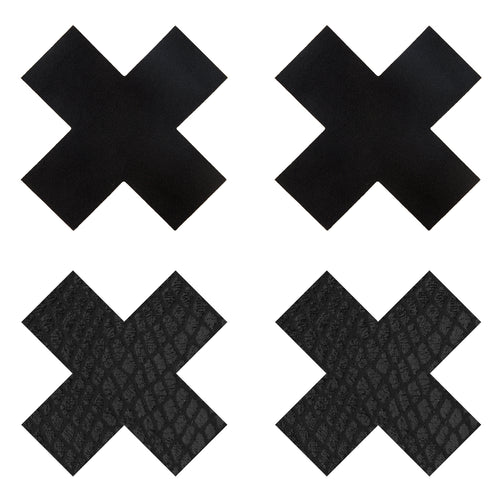 PASTIES CLASSIC BLACK X (PEEKABOOS) - XGPK022X