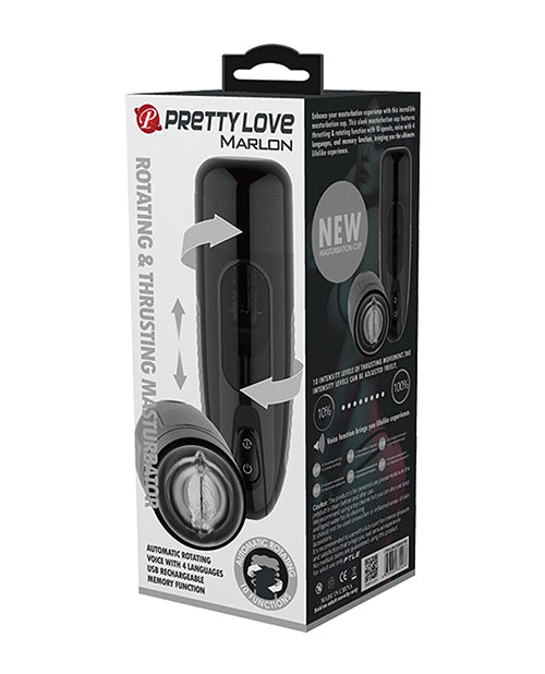 PRETTY LOVE MARLON THRUSTING & ROTATING MASTURBATOR - PLBM00900T60